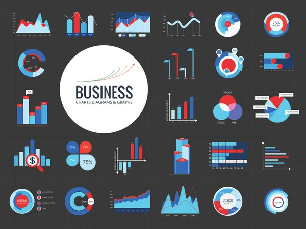 Illustrazione stock di elementi infografici vettoriali Grafiche Vettoriali