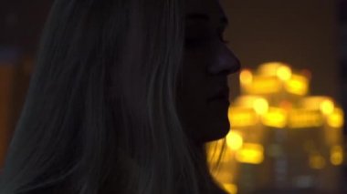 Slow Motion Woman Sigara İçme