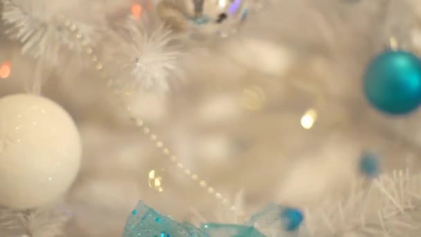 Noel Hediye Kutusu Şeker Kamışı Ağaç — Stok video