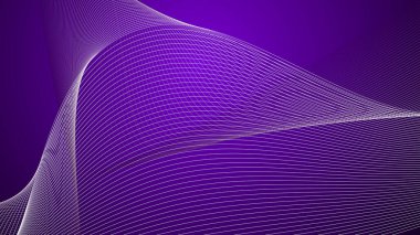 Arkaplan veya sunum için eğri çizgisi olan mor soyut arkaplan duvar kağıdı vektör resmi