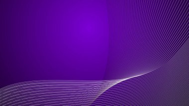 Arkaplan veya sunum için eğri çizgisi olan mor soyut arkaplan duvar kağıdı vektör resmi