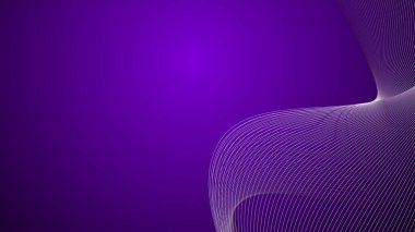 Arkaplan veya sunum için eğri çizgisi olan mor soyut arkaplan duvar kağıdı vektör resmi