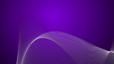 Arkaplan veya sunum için eğri çizgisi olan mor soyut arkaplan duvar kağıdı vektör resmi