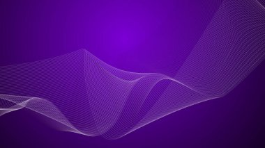 Arkaplan veya sunum için eğri çizgisi olan mor soyut arkaplan duvar kağıdı vektör resmi