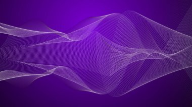 Arkaplan veya sunum için eğri çizgisi olan mor soyut arkaplan duvar kağıdı vektör resmi