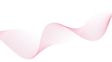 Pembe ve beyaz çizgi dalga arkaplan vektörü