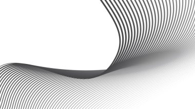 Modern dijital duvar kağıdı kapağı deseni ve web düzeni için gri çizgili soyut arkaplan tasarımı