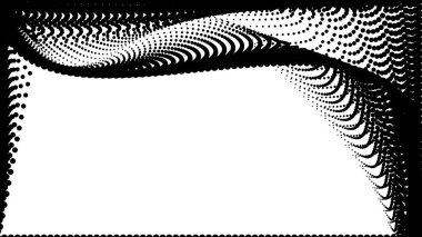 Modern Dijital Grafik Tasarımı ve Yaratıcı Görsel Sanatlar için Siyah ve Beyaz Yarıtonlu Soyut Arkaplan