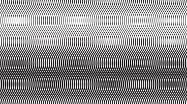 Siyah ve beyaz çizgiler soyut arkaplan dalgalı çizgi modern minimalist vektör tasarım şablonu