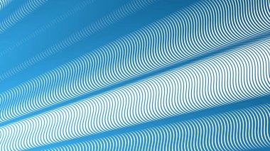 Mavi çizgili dalgalı çizgi soyut arkaplan dijital projeler için modern minimalist vektör tasarımı