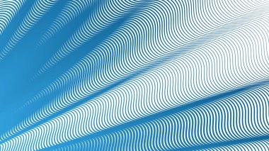 Mavi çizgili dalgalı çizgi soyut arkaplan dijital projeler için modern minimalist vektör tasarımı