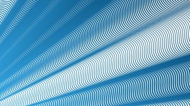 Mavi çizgili dalgalı çizgi soyut arkaplan dijital projeler için modern minimalist vektör tasarımı