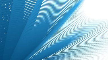 Mavi çizgili dalgalı çizgi soyut arkaplan dijital projeler için modern minimalist vektör tasarımı