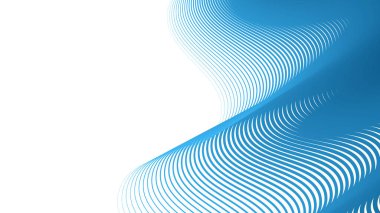 Mavi çizgili dalgalı çizgi soyut arkaplan dijital projeler için modern minimalist vektör tasarımı