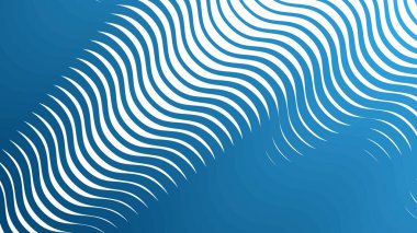 Mavi çizgili dalgalı çizgi soyut arkaplan dijital projeler için modern minimalist vektör tasarımı