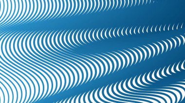Mavi çizgili dalgalı çizgi soyut arkaplan dijital projeler için modern minimalist vektör tasarımı