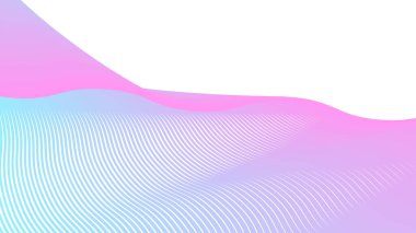 Dijital projeler için koyu mor çizgiler, dalgalı çizgi soyut arkaplan modern minimalist vektör tasarımı