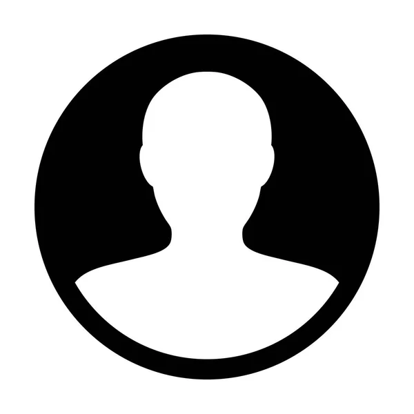 Icône Utilisateur Vecteur Homme Profil Avatar Couleur Plate Illustration Pictogramme — Image vectorielle