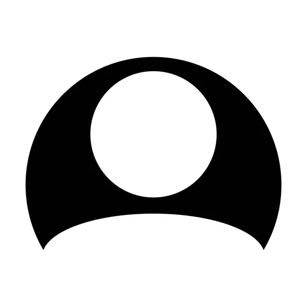 Символ Профиля Мужчины Иконки Пользователя Символ Профиля Круге Плоский Цвет — стоковый вектор