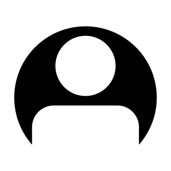 用户图标矢量男性人物头像符号在圆平面颜色字形象形文字插图 — 图库矢量图片