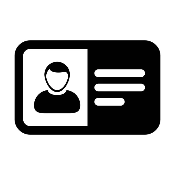Ícone Informação Vetor Masculino Perfil Pessoa Usuário Avatar Símbolo Com — Vetor de Stock