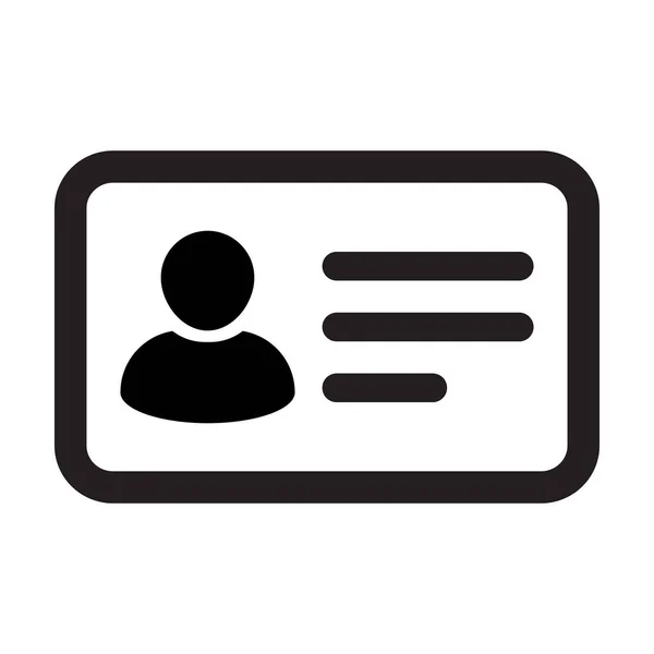 Passaporte Ícone Vetor Masculino Perfil Pessoa Usuário Avatar Símbolo Com — Vetor de Stock