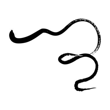 Fırça darbesi elementi, grunge kömür el kapakları karalama işareti sanat fırça hattı