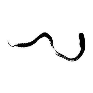 Fırça darbesi elementi, grunge kömür el kapakları karalama işareti sanat fırça hattı