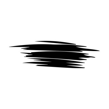 Fırça darbesi elementi, grunge kömür el kapakları karalama işareti sanat fırça hattı