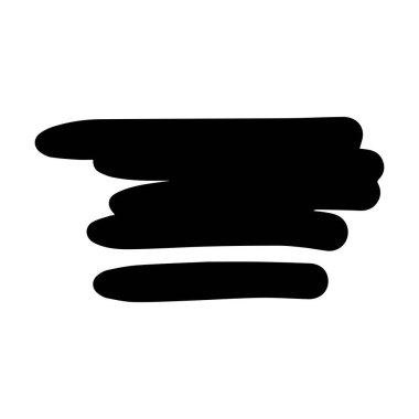 Fırça darbesi elementi, grunge kömür el kapakları karalama işareti sanat fırça hattı