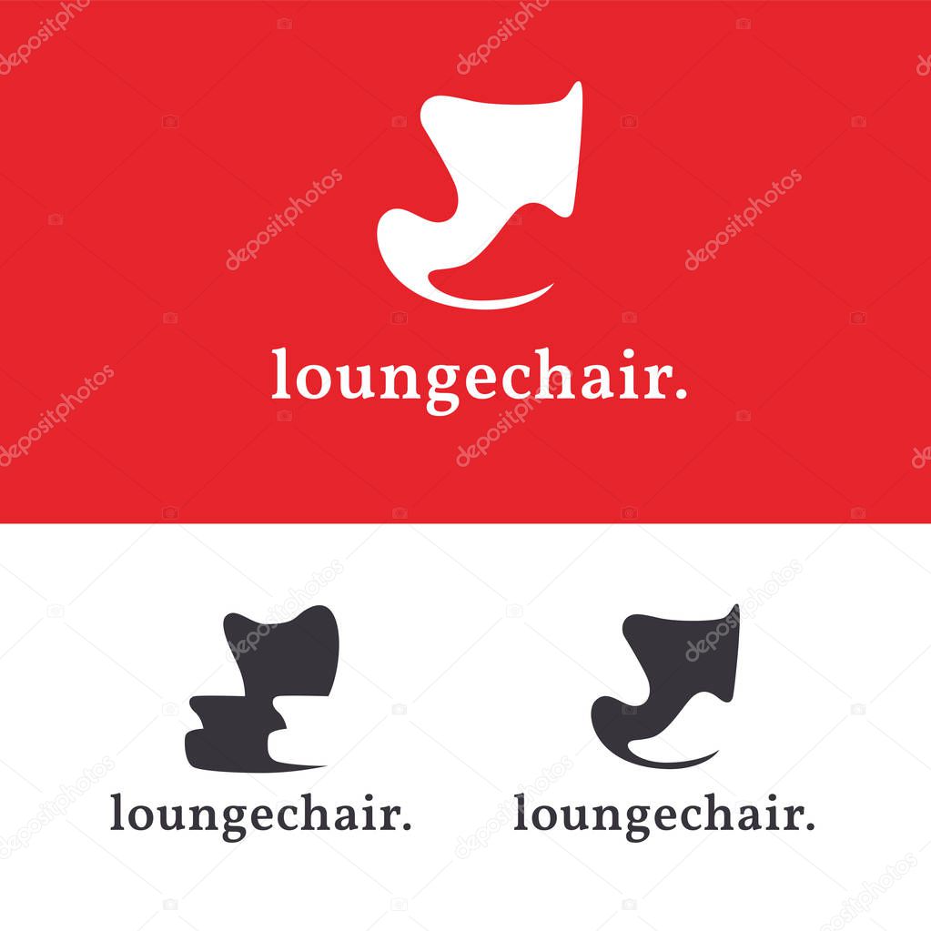 Set of furniture logo templates.