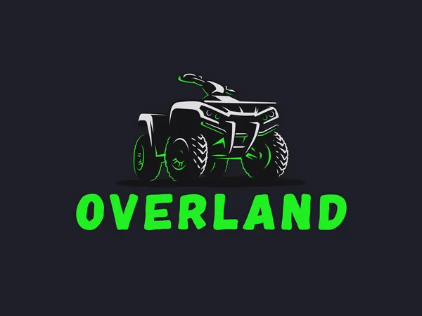 Logotipo Veículo Atv Ilustração Quad Todo Terreno 4X4 — Vetor de Stock