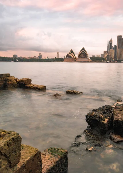 Sydney Australie Avril 2018 Eau Bleue Port Sydney Avec Les — Photo