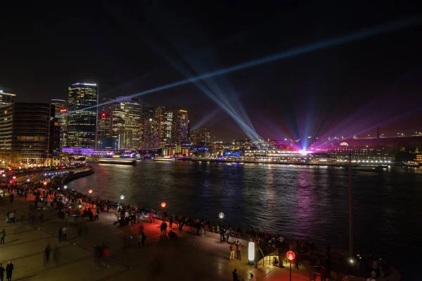 Sydney Australie Mai 2018 Soirée Ouverture Populaire Festival Vivid Sydney — Photo