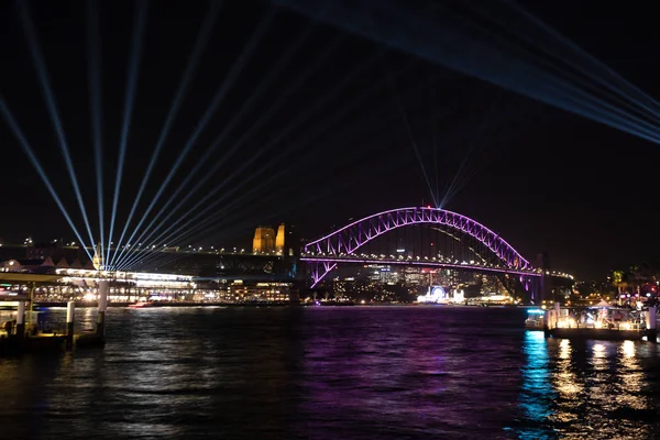 Sydney Australie Mai 2018 Soirée Ouverture Populaire Festival Vivid Sydney — Photo