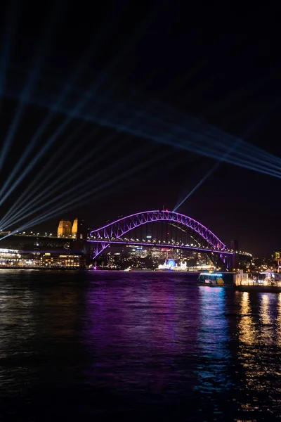 Sydney Australie Mai 2018 Soirée Ouverture Populaire Festival Vivid Sydney — Photo