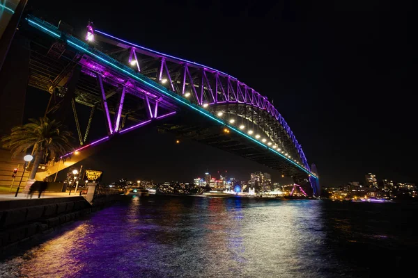 Sydney Australië Mei 2018 Sydney Harbour Bridge Openingsavond Van Levendige — Stockfoto