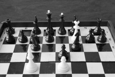 Satranç bileşimi. Satranç aptal 's dostum. Satranç oynamak.