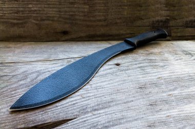Gurka. Büyük bıçak. Pala. Kırsal iş için büyük bıçak. Bıçak kesim çırpı için.