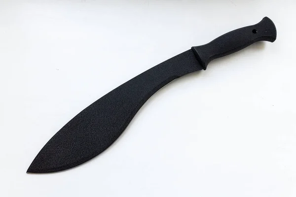 Machete Posición Diagonal Cuchillo Para Limpieza Del Camino Las Plantas — Foto de Stock