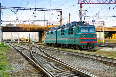 Elektrikli lokomotif. Tren. Bir tren. Sovyet kez elektrikli lokomotif.