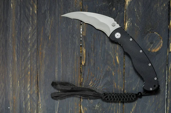 Cuchillo Forma Hoz Cuchillo Para Operaciones Militares — Foto de Stock