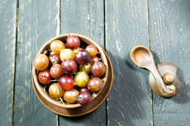 Birçok çilek plaka. Bektaşi üzümü koyu arka plan üzerinde. Dekoratif fotoğraf. Koyu arka plan.