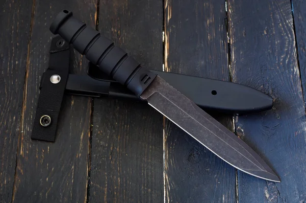 Cuchillo Del Ejército Para Operaciones Militares Especiales Con Estuche Cuchillo — Foto de Stock