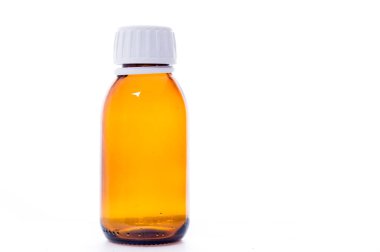 Kapaklı ilaç şişesi. Tıbbi aletler. Uyuşturucu kapasitesi. Tıbbi şişeleri izole et.