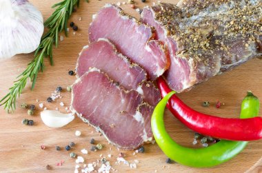 Et yemeği. Kurutulmuş etten yemek. Bira atıştırmalık.