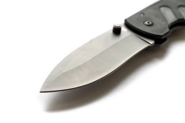 Blad ficka kniv. Knivbladet är svart. — Stockfoto