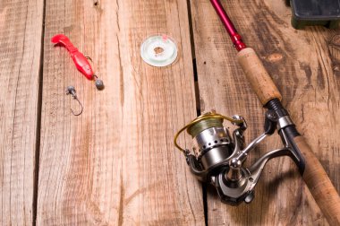 Yırtıcı balık yakalamak için yumuşak silikon yem ve kanca.