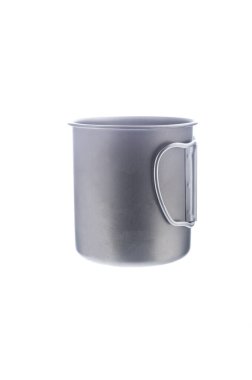 Katlama kulplu demir bardak. İçkiler için Titanyum bardak. Dikey çerçeve.