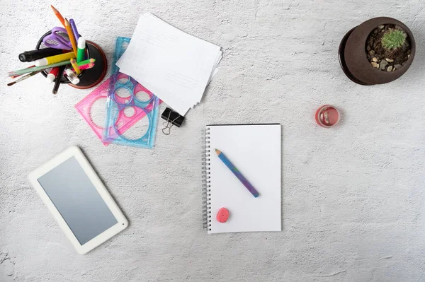 Maak Aantekeningen Een Dagboek Een Schema Voor Een Dag Regelen — Stockfoto